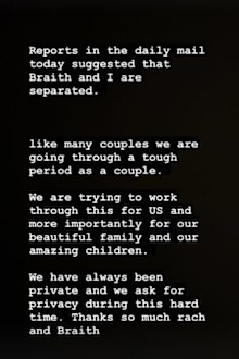 Rachael Lee shared a similar statement on her Instagram.