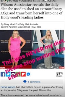 Rebel Wilson hits back at report claiming to know how she lost weight