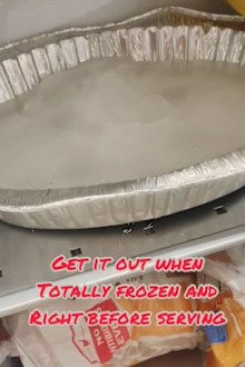 Frozen water cut fruit