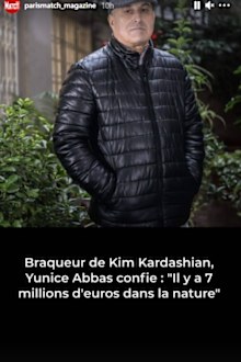 Yunice Abbas promotes his new book J'ai Séquestré Kim Kardashian (I Kidnapped Kim Kardashian). 