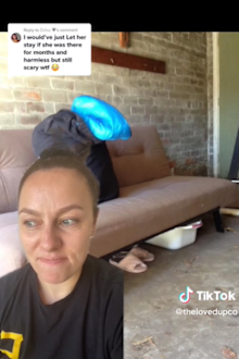 Australian woman finds person living in her unused garage