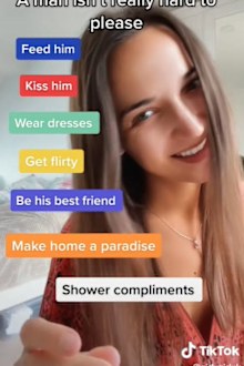 Woman list keep man happy TikTok