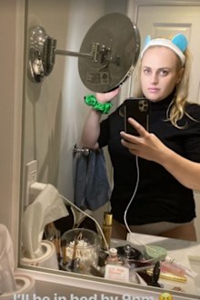 Rebel Wilson shares underwear photo.