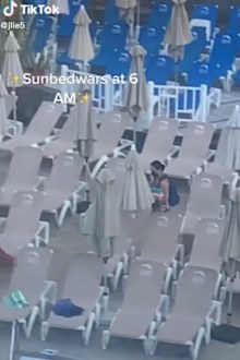 Spain sunbeds