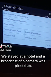secret live stream found in hotel room by guests