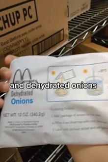 McDonald's employee reveals a little-known truth about the onions on your burger