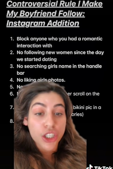 Girlfriend list of rules for boyfriend Instagram