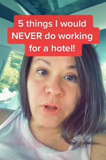 TikTok user provides hotel tips