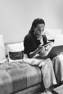 Meghan, Duchess of Sussex on the phone to Gloria Steinem and Jessica Yellin after the Supreme Court's ruling to overturn Roe v Wade