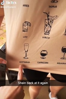 Shein zodiac sign t-shirt
