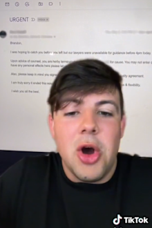 Man says he was fired after his boss secretly friended him