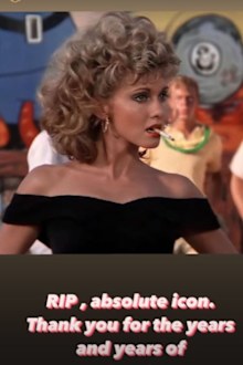 Kate Beckinsale pays tribute to Olivia John-Newton following her death.
