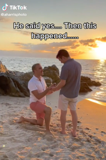 couple propose to each other at the same time