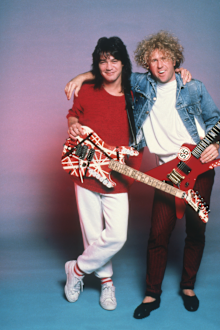 Eddie Van Halen and Sammy Hagar