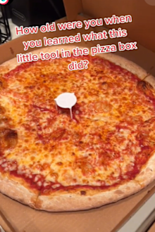 TikToker reveals game changing way to eat pizza.