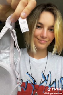 Bridget Malcolm former Victoria's Secret model TikTok video