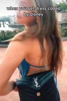 Dress coded backless top Disney world