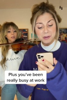 Boyfriend apology mocked video