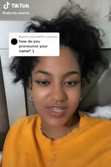 Woman explains unusual name pronounciation