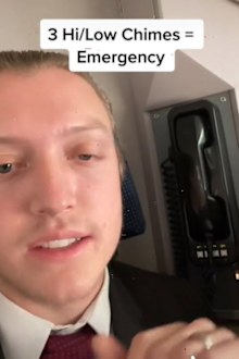 flight attendant explains noises
