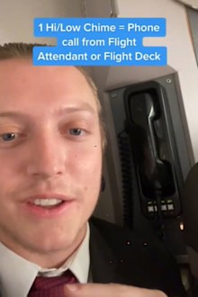 flight attendant explains noises