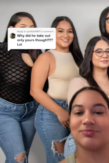 Woman photoshop fail breasts