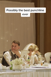 Bride and groom horrified by best man's x-rated wedding speech