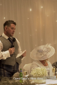 Bride and groom horrified by best man's x-rated wedding speech