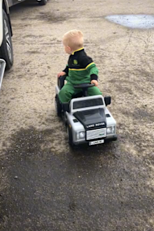 Three-year-old 'Little farmer Tommy' has gone viral for his love of tractors, and impressive driving skills.