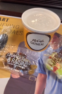 McDonald's employee reveals how to make their oatmeal.