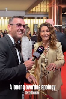 Intern Pete apologises to Kitty Flanagan for stealing Logie
