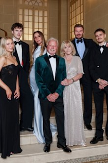 Victoria Beckham has celebrated the 80th birthday of her dad Tony Adams.