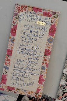 shopping list groceries