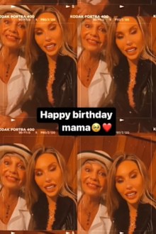 Olivia Newton-John's daughter Chloe holds a special 'dinner for mama'.