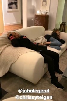 Kris Jenner, Chrissy Teigen and John Legend