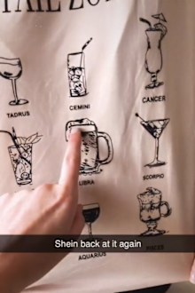 Shein zodiac sign t-shirt