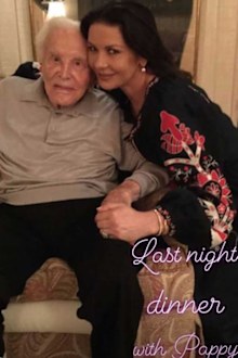 Kirk Douglas, Catherine Zeta-Jones, birthday, celebration, Instagram, photo
