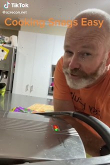 Sausage cooking hack TikTok tip
