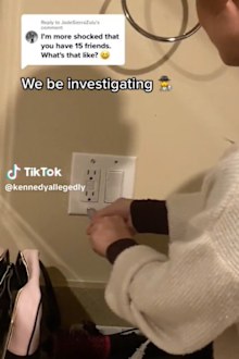Kennedy Calwell finds hidden camera in outlet in Airbnb