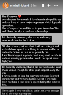 Love Island Australia 2021, winners, Tina Provis, Mitch Hibberd, break-up