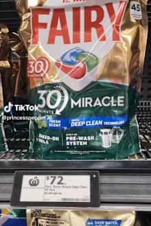 Woolies shopper stunned by dishwashing tablet price