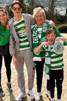 Rod Stewart's son Aiden (right) was rushed to hospital recently.