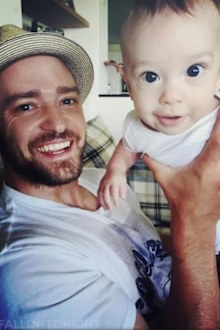 Justin Timberlake and Silas Timberlake
