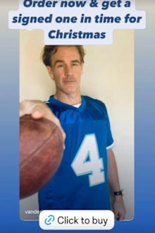 James Van der Beek selling merchandise cancer