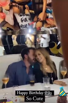 Jennifer Lopez celebrates 52nd birthday with Ben Affleck in St Tropez.