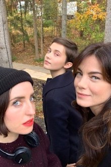 Director Zoe Lister-Jones (left) shares behind-the-scenes snap with The Craft: Legacy stars Cailee Spaeny (centre) and Michelle Monaghan.