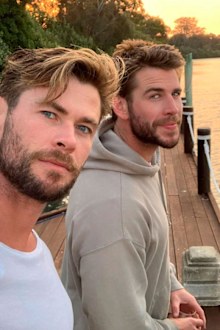 Chris Hemsworth, Liam Hemsworth, selfie, Instagram