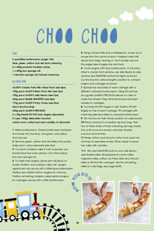 The Allen's Party Cake Cookbook train cake recipe