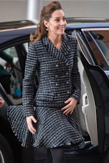  Catherine, Duchess of Cambridge joins a workshop run by the National Portrait Gallery's Hospital Programme at Evelina Children's Hospital on January 28, 2020 in London, England. HRH is Patron of Evelina London Children's Hospital and Patron of the National Portrait Gallery.