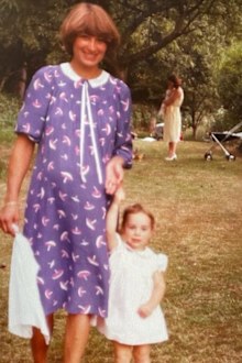 Carole Middleton with toddler Kate.